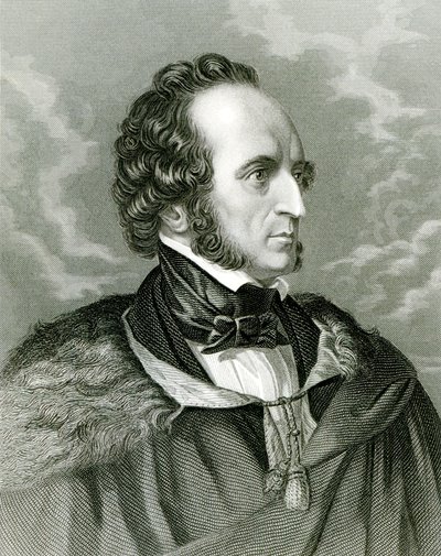 Felix Mendelssohn (1809-47) by English School